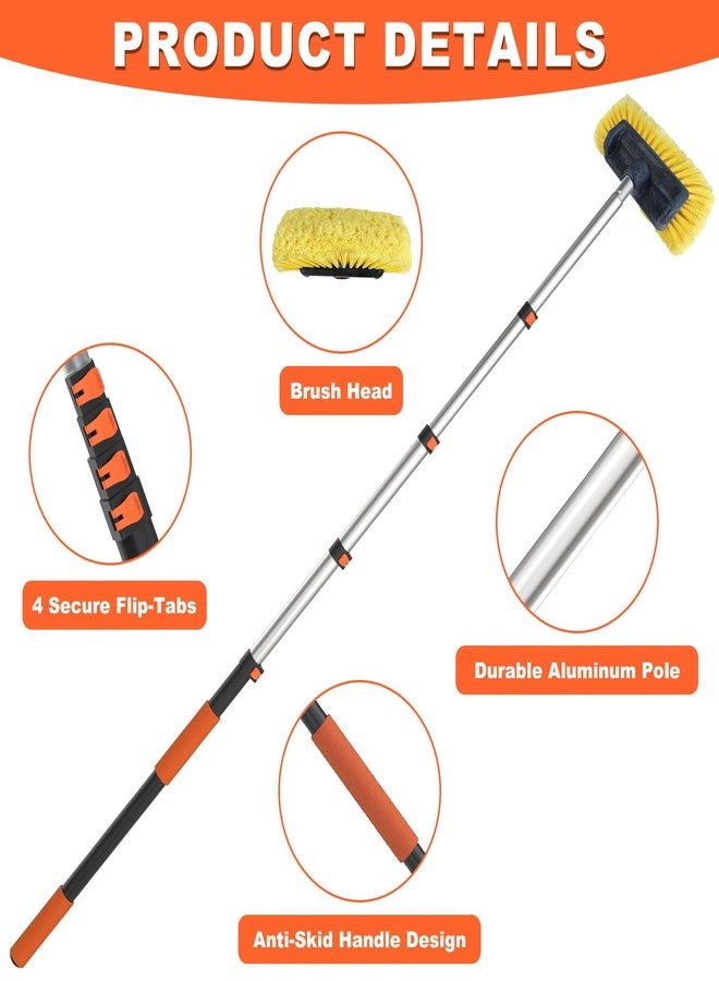Buyplus 12FT Car Wash Brush with Long Handle, 12-Inch Soft Bristle, with Aluminium Telescoping Pole, for Cleaning Car, SUV, RV, Boats, House Siding, Floors, Solar Panels, and More - Image 5